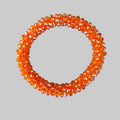 Fascia per capelli con strass - Braccialetto con strass color anguria