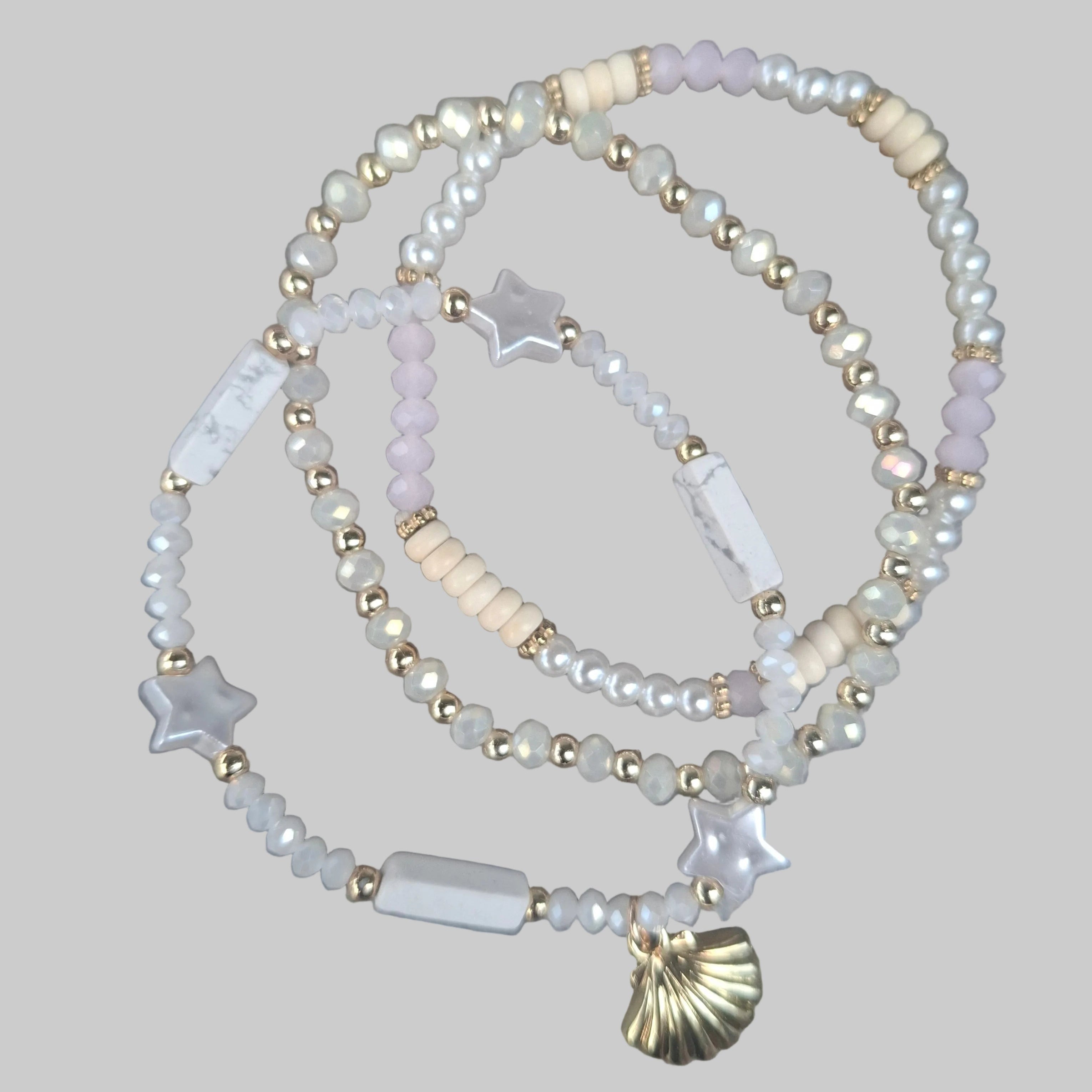 Armband Set in Weiß