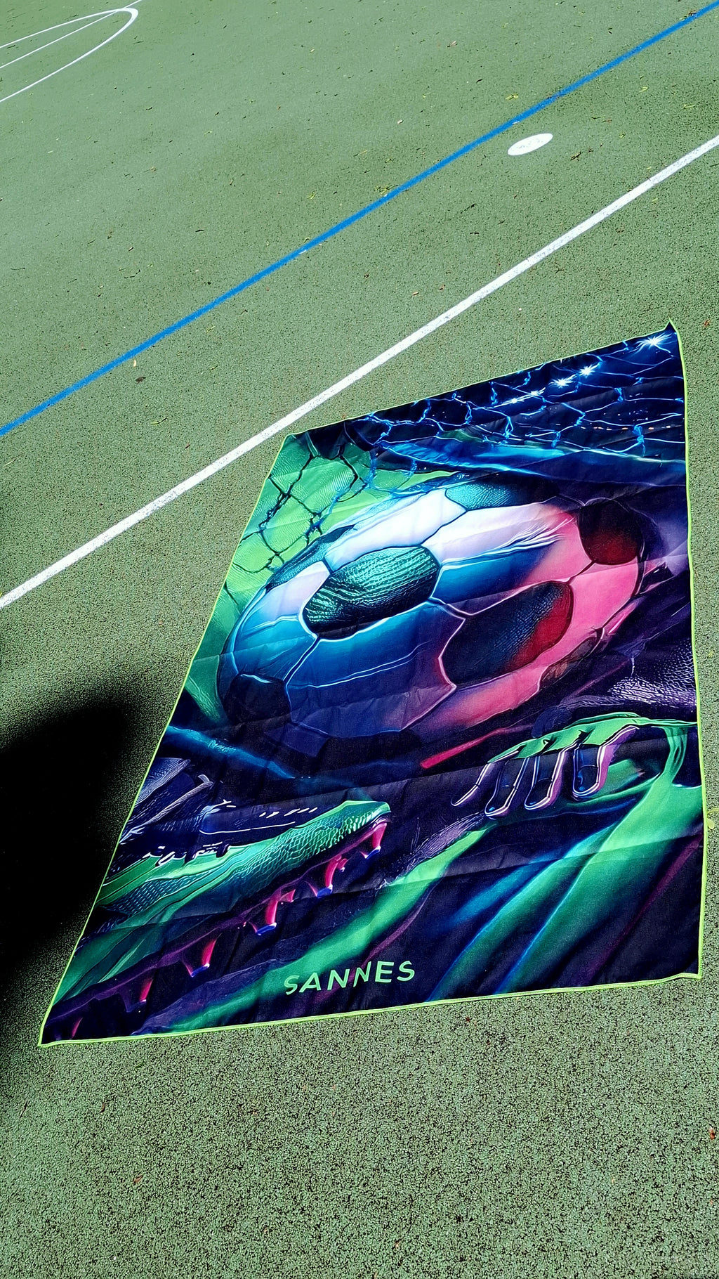Beach towel SET FOOTBALL with keychain 