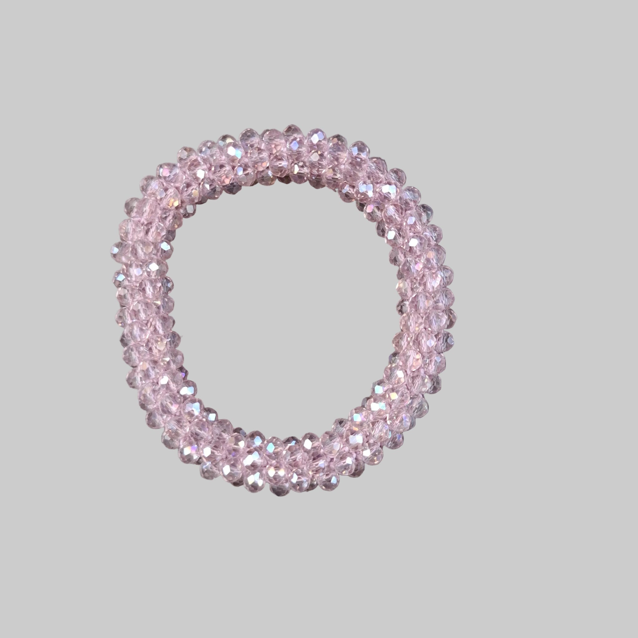 Strasshaarband - Strassarmband in Rosa Kristall