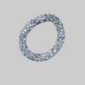 Strasshaarband - Strassarmband in Grau Silber
