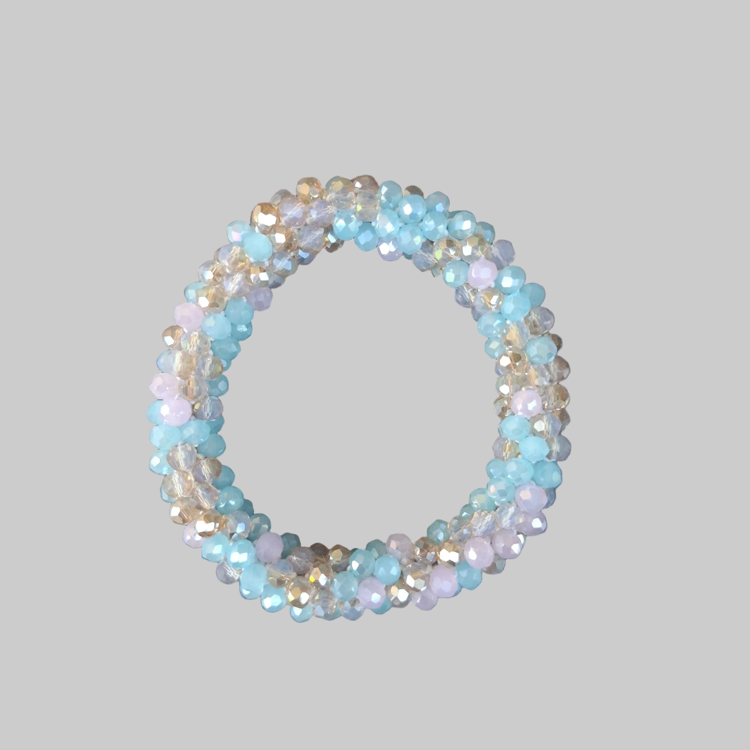Fascia per capelli con strass - Braccialetto con strass color anguria