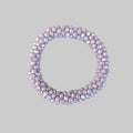 Strasshaarband - Strassarmband in Taupe Lila