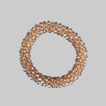 Cerchietto con strass - Bracciale con strass color nocciola