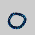 Cerchietto con strass - Bracciale con strass in blu scuro